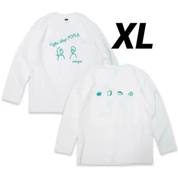 아이묭 역 앞 찻집 포플라 마스터 티셔츠 롱티 XL 돌아파 AIM