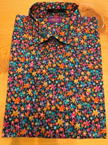 LeCENT 컬러풀 별 패턴 긴팔 셔츠