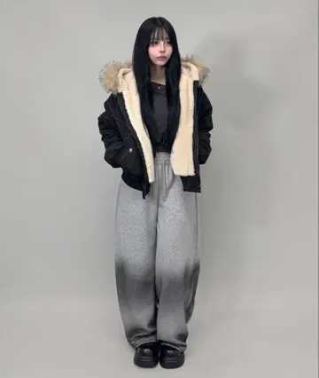 [ 퍼 탈부착 가능 ] 2WAY 퍼 후드 자켓