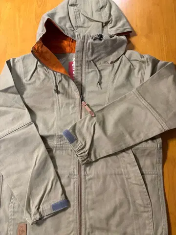 CHUMS 베이지 캠핑 자켓 참스 난연