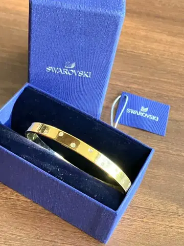 SWAROVSKI 스와로브스키 팔찌 골드 컬러 x 스와로