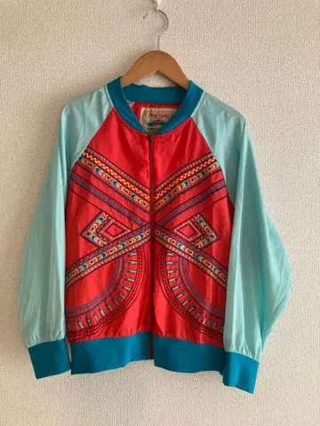 레어 FLYING TOMATO 자수 장식 집업 자켓