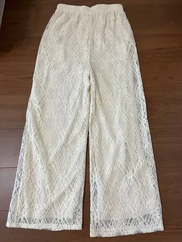 [택 포함 미사용 새상품] 티티베이트 스트레이트 레이스 이지 팬츠