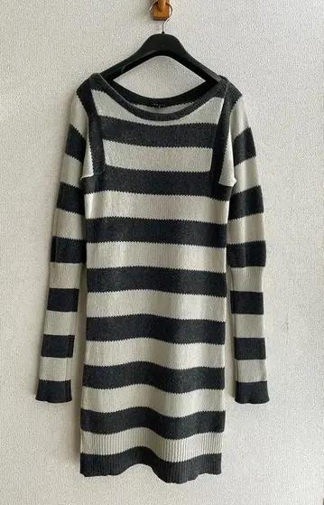 띠어리 theory 캐시미어 100% 보더 니트 원피스