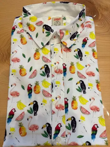 BOB 후르츠 새 프린트 긴팔 셔츠