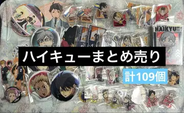 하이큐 굿즈 묶음 판매 109개 트레이딩 카드 키링 캔배치 씰