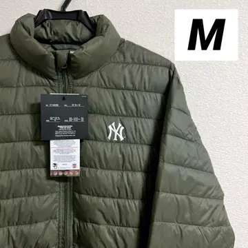 [ 미사용 택 포함 ] MLB 양키스 충전솜 자켓 카키 M 사이즈