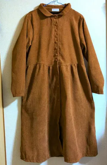 ibelong 브라운 코듀로이 롱 원피스 미사용 새상품