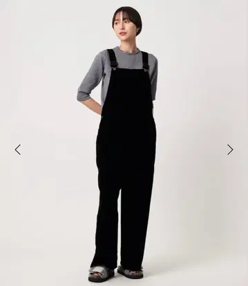 [ 새상품 미사용 ] UNITED ARROWS 벨벳 살로펫 팬츠 36