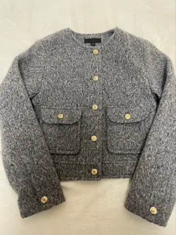 ZARA 그레이 노카라 자켓