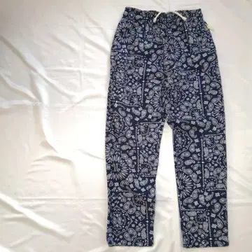 [ 새상품급 ] COOKMAN 쿠쿠 페이즐리 무늬 이지 팬츠 네이비