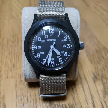 BENRUS 아날로그 손목시계 블랙