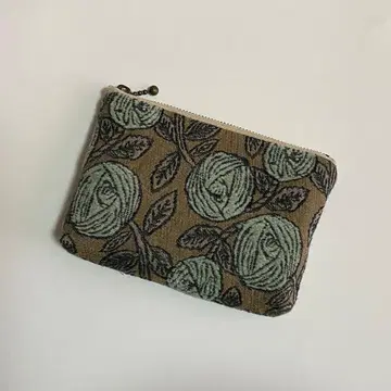 미나 페르호넨 지퍼 파우치 핸드메이드 rosy