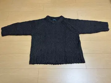 nano 다크 브라운 니트 스웨터 긴팔