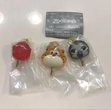 주토피아 아이스 캔디 참 3종 세트