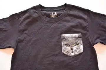 a.lab 고양이 포켓 T셔츠 M 사이즈