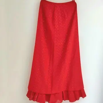 BAZaR de CHRISTIAN 롱 스커트 빨간색 38 자수