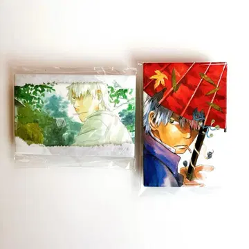 최애찬가 충사 복권 긴코 D상 직사각형 캔뱃지 2개