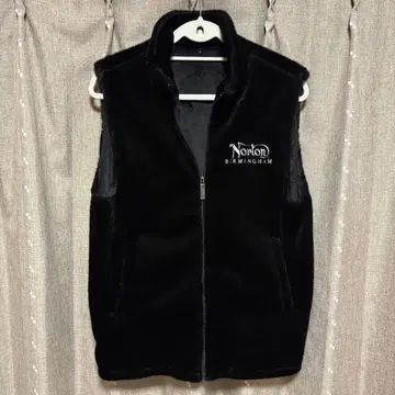 y120903 Norton 베스트 두꺼운 원단 블랙 지퍼 L