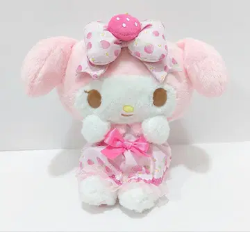 산리오 마이멜로디 마이멜로 이치고 딸기 봉제 인형