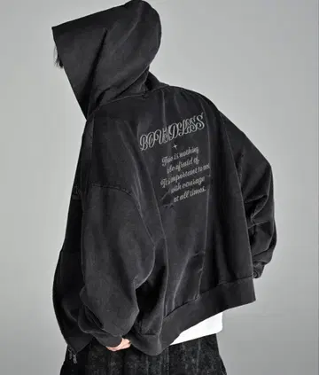 [ 새상품급 ] ADRER 헤비 웨이트 빈티지 풀 집업 후드티 L 사이즈