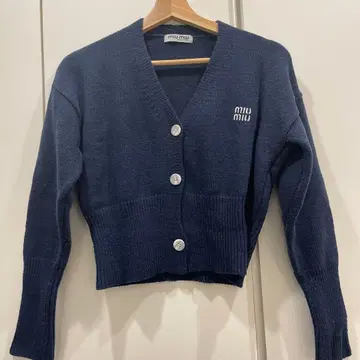 네이비 버튼 가디건