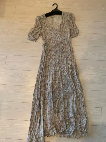 꽃무늬 랩 스타일 드레스 프레이 아이디 사이즈 0