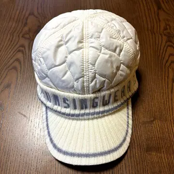 MUNSINGWEAR 아이보리 니트 캡