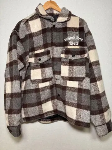 WIND AND SEA Shaggy Plaid shirt Jacket