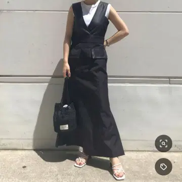 CITY 클리어 코튼 살로펫 원피스