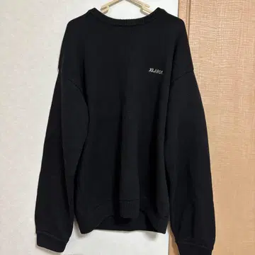 XLARGE 블랙 맨투맨 XL