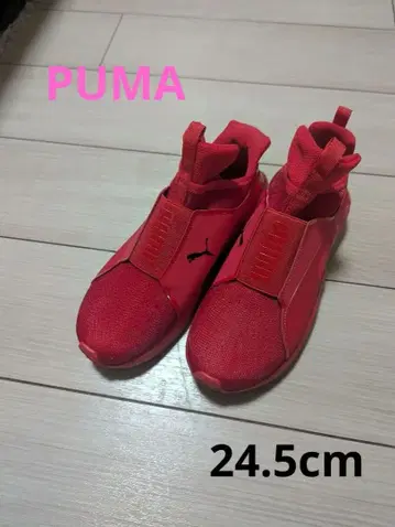 PUMA 슬립온 스니커즈 레드