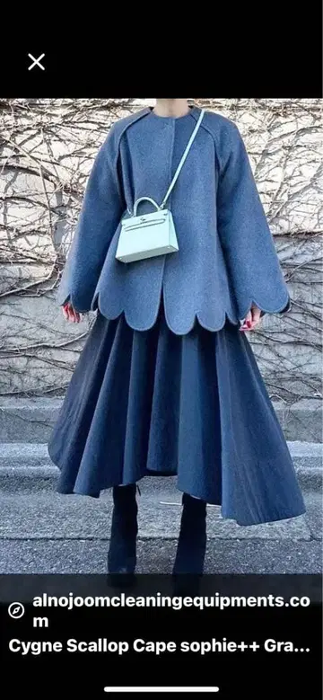 cygne 숏코트 블랙 레어 스캘럽 실루엣 새상품급