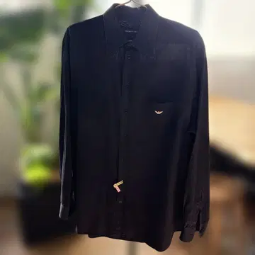 Emporio Armani 블랙 긴팔 셔츠