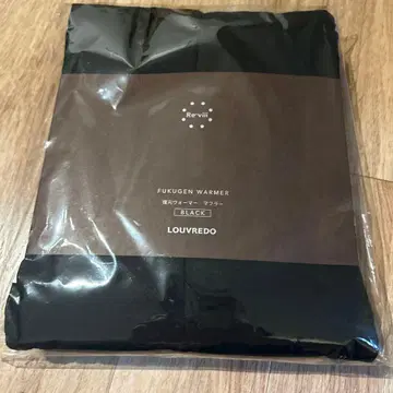 새상품 LOUVREDO 루브레도 복원 워머 머플러 블랙