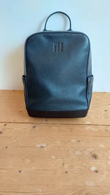 가죽 블랙 백팩