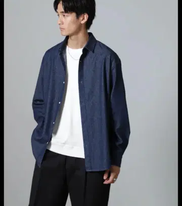 나노 유니버스 라이트 온스 데님 셔츠 M 사이즈