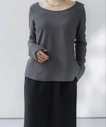 [ 미사용 새상품 ] crewre 2way 허니콤 써멀 티셔츠