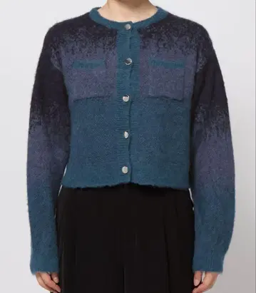 HARE 그라데이션 모헤어 숏 가디건 FREE