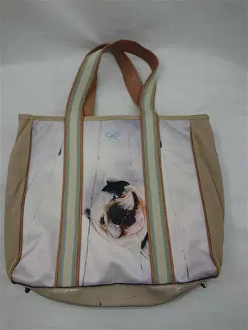 잭 런던 불독 프린트 토트백 여성용