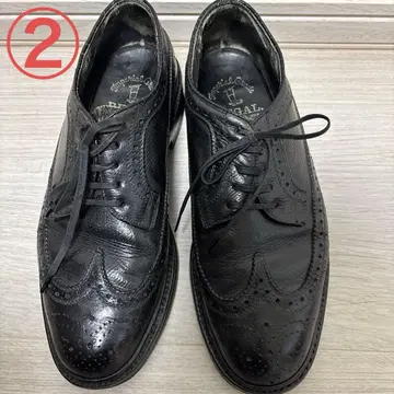 REGAL 블랙 윙팁 슈즈