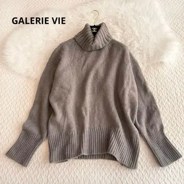 스테디셀러 인기 GALERIE VIE 파인 울 하이넥 스웨터 M 사이즈