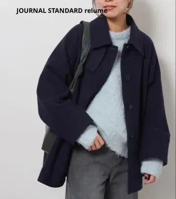 새상품 relume 비슈 울 슈퍼 100 A라인 코트