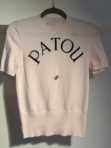PATOU 반팔 니트 핑크