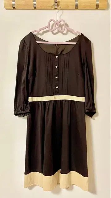 CLEAR IMPRESSION 브라운 원피스