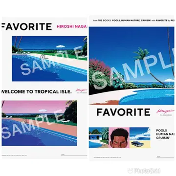 나가이 히로시 친필 사인 FAVORITE POSTER 2종 포스터
