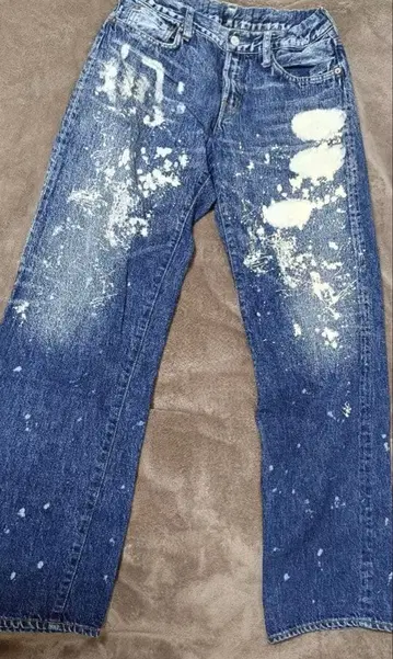 데님앤던거리 페인트 데님