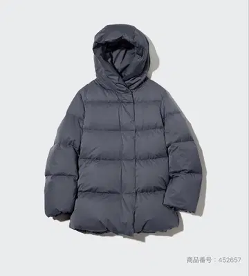 [ UNIQLO ] 파우더 필 다운 숏코트 M 사이즈 07 GRAY