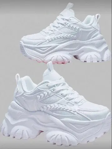 통굽 스니커즈 화이트