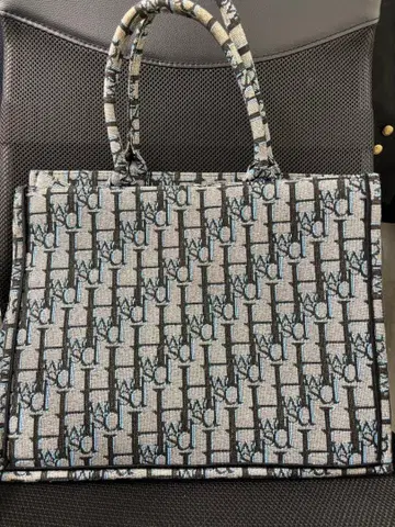 할리우드 스타 핸드백 그레이 블랙 캔버스